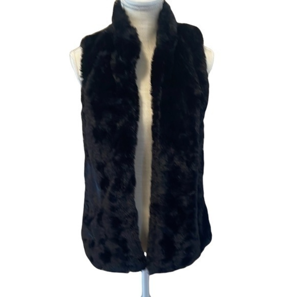 Xhilaration Black Faux Fur Vest